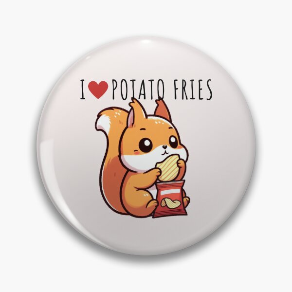 Item preview, Potato Fries Lover Squirrel designed and sold by LemuellTrends.