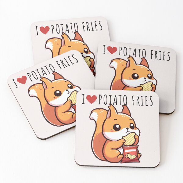 Item preview, Potato Fries Lover Squirrel designed and sold by LemuellTrends.