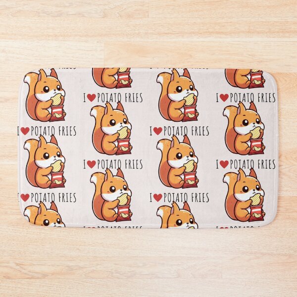 Item preview, Potato Fries Lover Squirrel designed and sold by LemuellTrends.