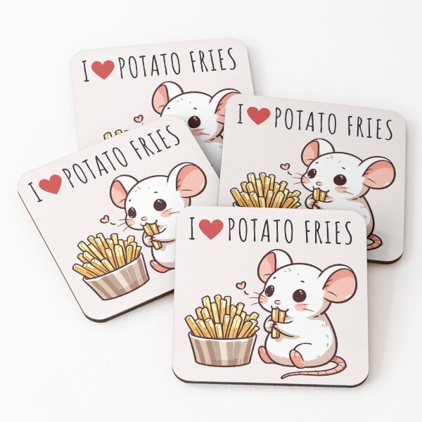 Item preview, Potato Fries Lover Rat designed and sold by LemuellTrends.
