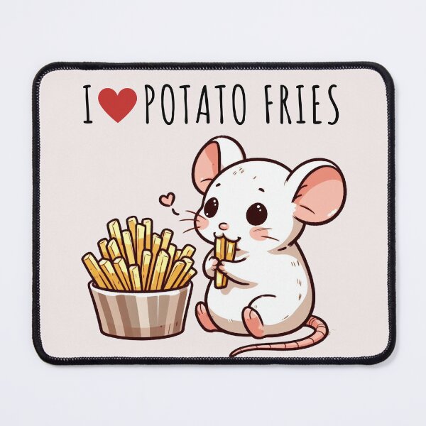 Item preview, Potato Fries Lover Rat designed and sold by LemuellTrends.