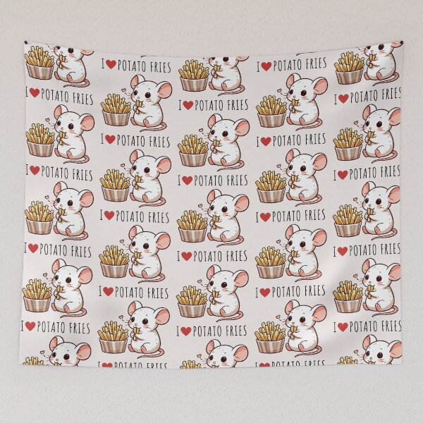 Item preview, Potato Fries Lover Rat designed and sold by LemuellTrends.
