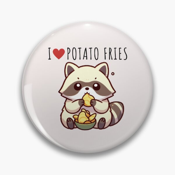 Item preview, Potato Fries Lover Raccoon designed and sold by LemuellTrends.