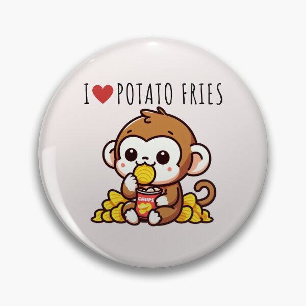 Item preview, Potato Fries Lover Monkey designed and sold by LemuellTrends.