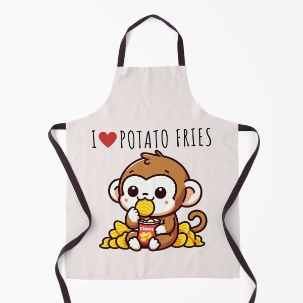 Item preview, Potato Fries Lover Monkey designed and sold by LemuellTrends.