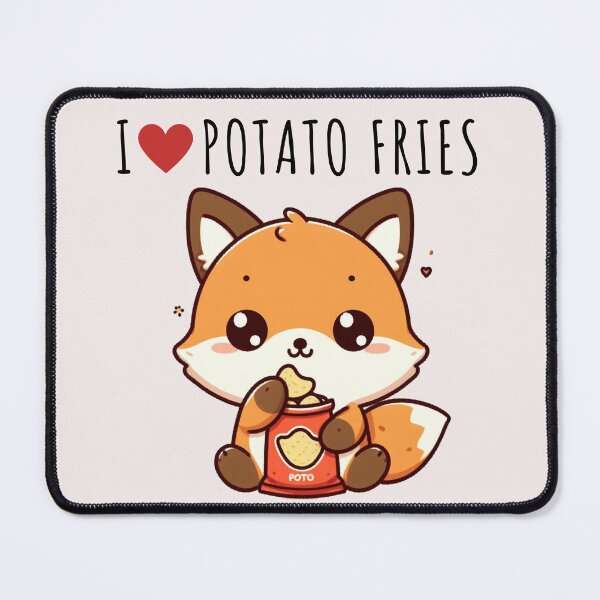 Item preview, Potato Fries Lover Fox designed and sold by LemuellTrends.