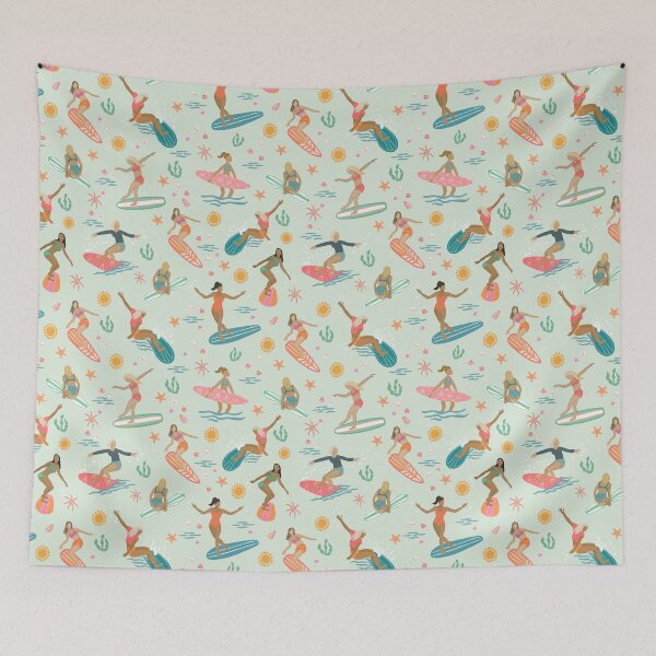 Item preview, Surfer Girls designed and sold by Janet Broxon.