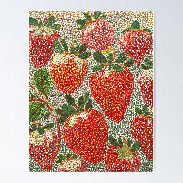 Item preview, Strawberry Fruits Mosaic designed and sold by Careful Disorder.