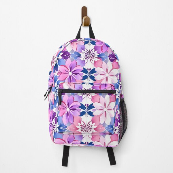 Item preview, Dianthus blue and pink flower pattern designed and sold by JangmiHorang.