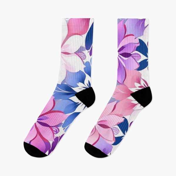 Item preview, Dianthus blue and pink flower pattern designed and sold by JangmiHorang.