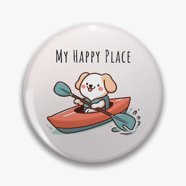Item preview, Canoeing Is My Happy Place Dog designed and sold by LemuellTrends.