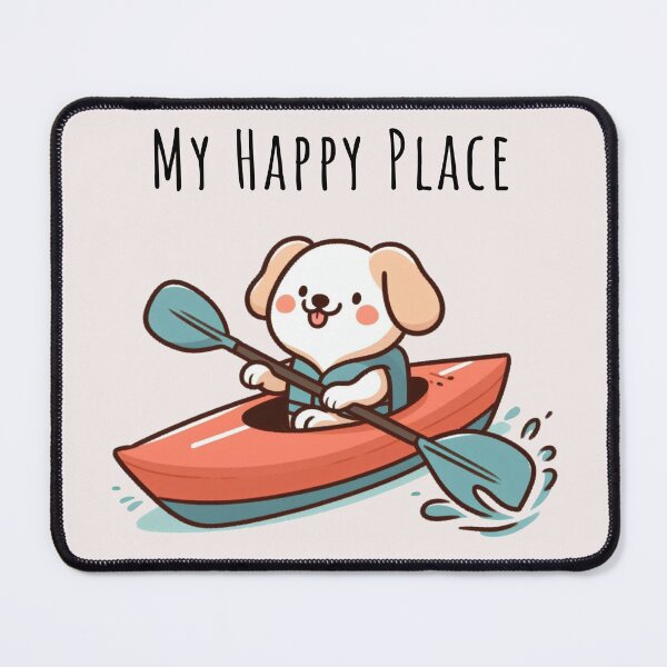 Item preview, Canoeing Is My Happy Place Dog designed and sold by LemuellTrends.
