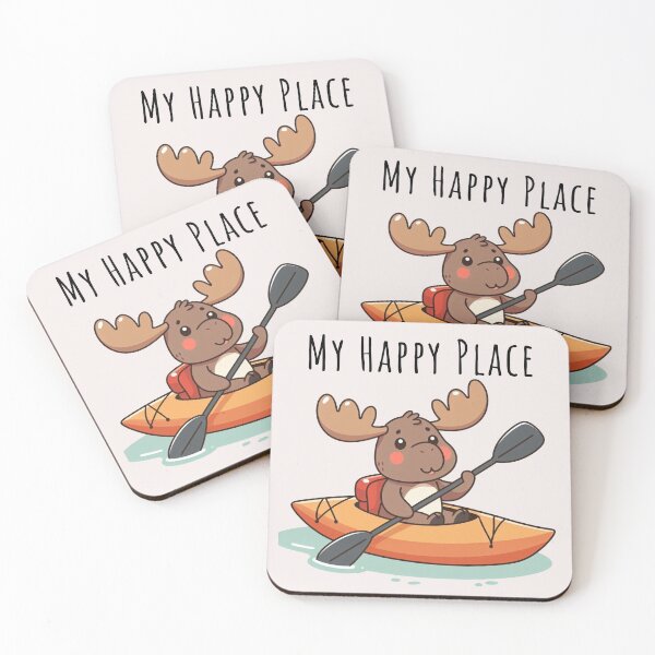 Item preview, Canoeing Is My Happy Place Moose designed and sold by LemuellTrends.