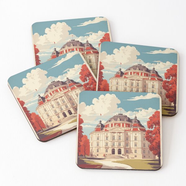 Item preview, Schloss Esterhzy in Eisenstadt Austria Vintage Travel Tourism Poster  designed and sold by TravelersGems.