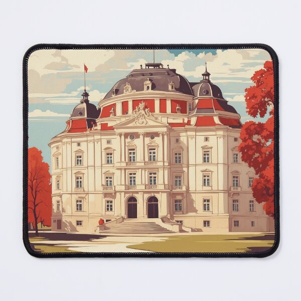 Item preview, Schloss Esterhzy in Eisenstadt Austria Vintage Travel Tourism Poster  designed and sold by TravelersGems.