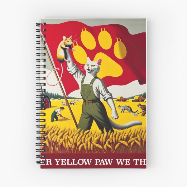 Item preview, Catmunist Pawpawganda: Thrive Under Yellow Paw  designed and sold by General-Meow.