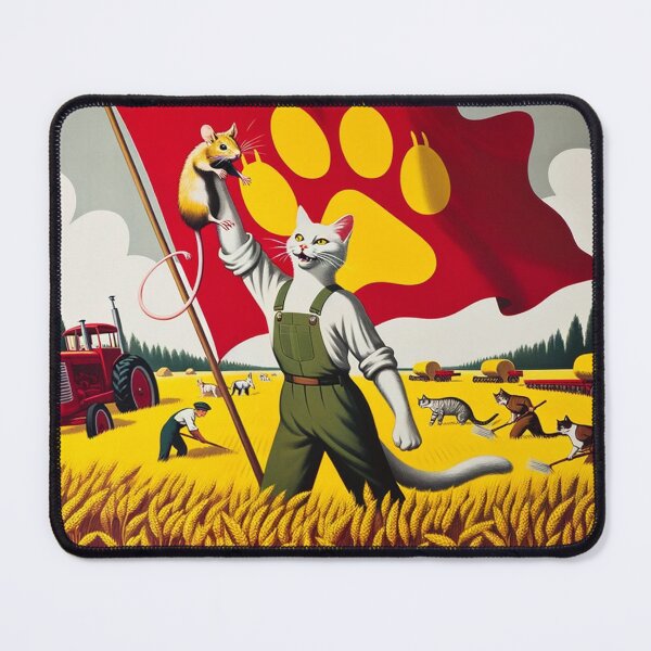 Item preview, Catmunist Pawpawganda: Thrive Under Yellow Paw  designed and sold by General-Meow.