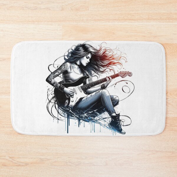 Item preview, “Electric Harmonies: The Guitarist and his Bewitching Riffs” designed and sold by CHRIST5000.