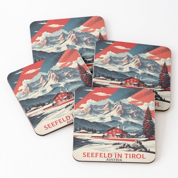 Item preview, Seefeld in Tirol Austria Vintage Travel Tourism Poster  designed and sold by TravelersGems.
