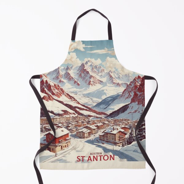 Item preview, Sankt Anton am Arlberg Austria Vintage Travel Tourism Poster  designed and sold by TravelersGems.