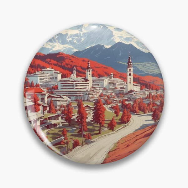 Item preview, Seefeld in Tirol Austria Vintage Travel Tourism Poster  designed and sold by TravelersGems.