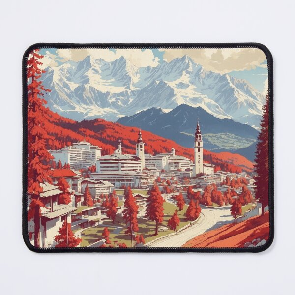 Item preview, Seefeld in Tirol Austria Vintage Travel Tourism Poster  designed and sold by TravelersGems.