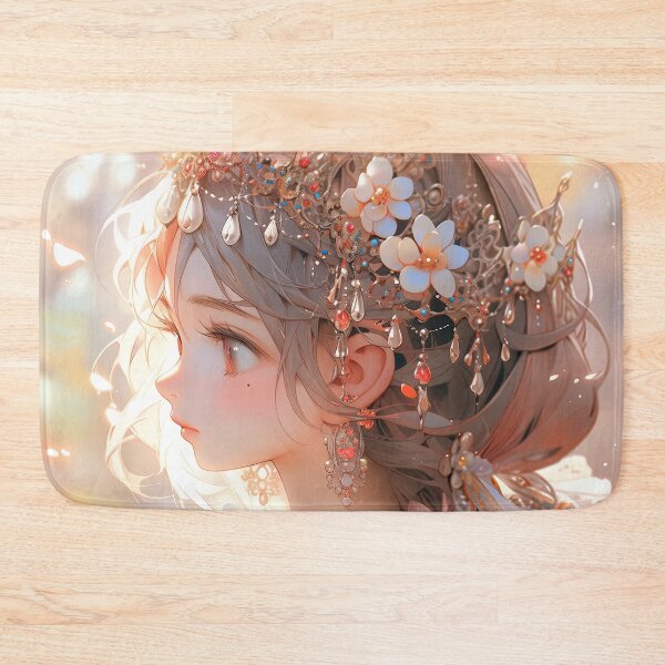 Item preview, Elegant Floral Headdress Fantasy Anime Girl designed and sold by bubblegoth.