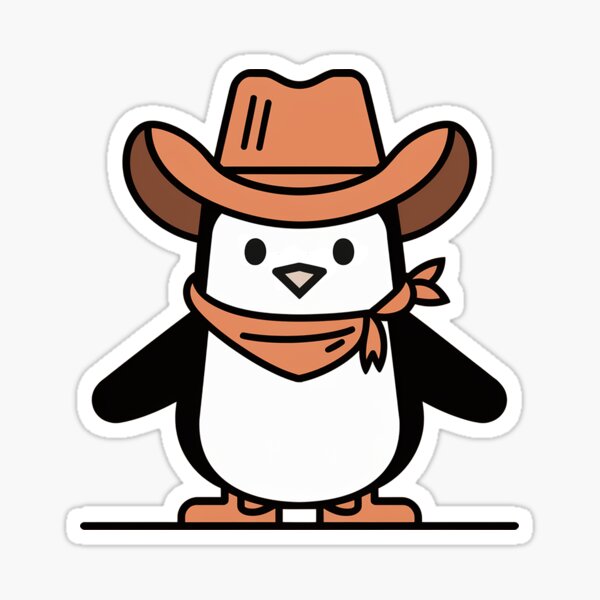 Item preview, Cowboy Penguin designed and sold by ackerman193.