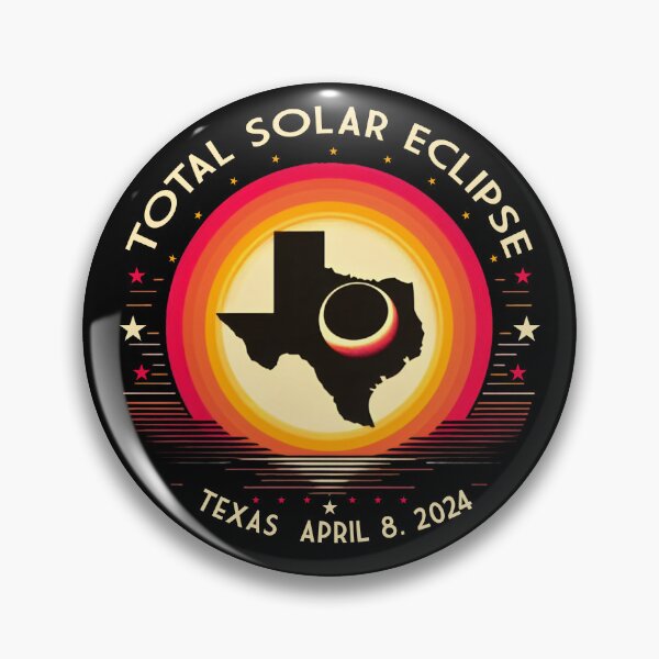 Artikelvorschau, Interaktive Karte Texas Eclipse 2024 Pfad der Sonnenfinsternis entworfen und verkauft von Tbinl.