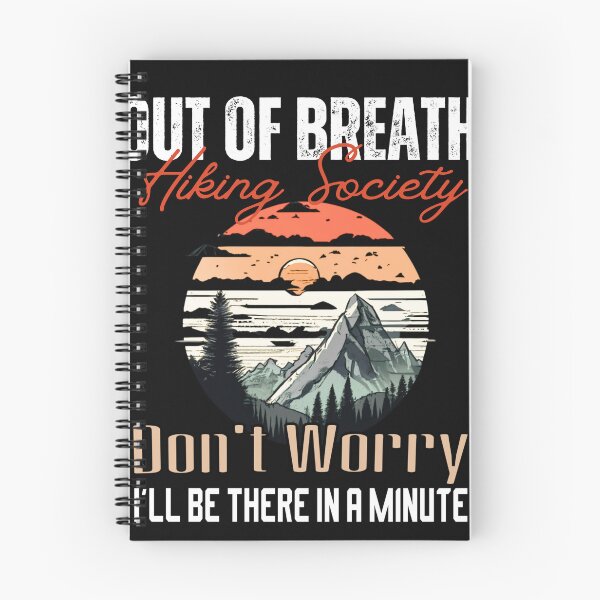 Item preview, Out Of Breath retro vintage Hiking Society lover for hiker quote  designed and sold by Micro-dose.