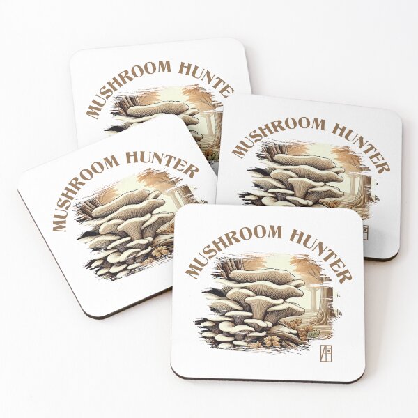 Item preview, MUSHROOMS - Mushrooms Hunter - Oyster Mushroom Forager - Oyster Mushroom Hunter designed and sold by ArtProjectShop.