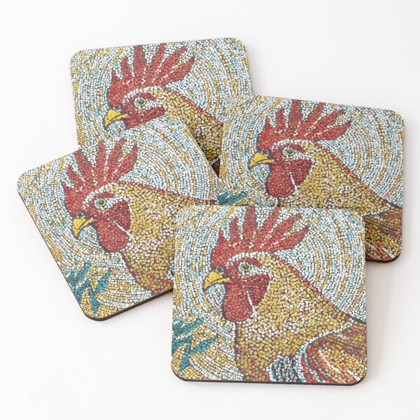 Item preview, Rooster Mosaic Portrait designed and sold by Careful Disorder.
