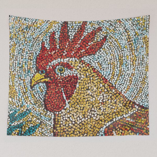 Item preview, Rooster Mosaic Portrait designed and sold by Careful Disorder.