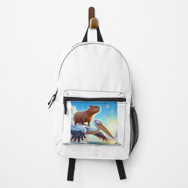 Item preview, Capy and Pelican-Blue Sky3 designed and sold by Capybara Art Lover.