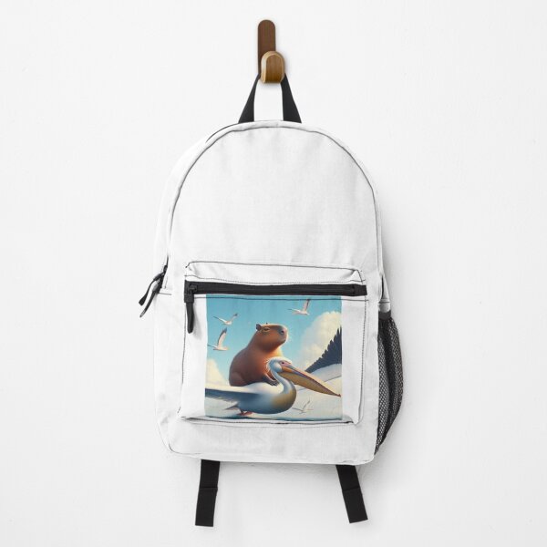Item preview, Capy and Pelican-Blue Sky6 designed and sold by Capybara Art Lover.
