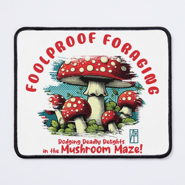 Item preview, MUSHROOMS - Foolproof Foraging: Dodging Deadly Delights in the Mushroom Maze! - Mushroom Hunter -Toadstool designed and sold by ArtProjectShop.