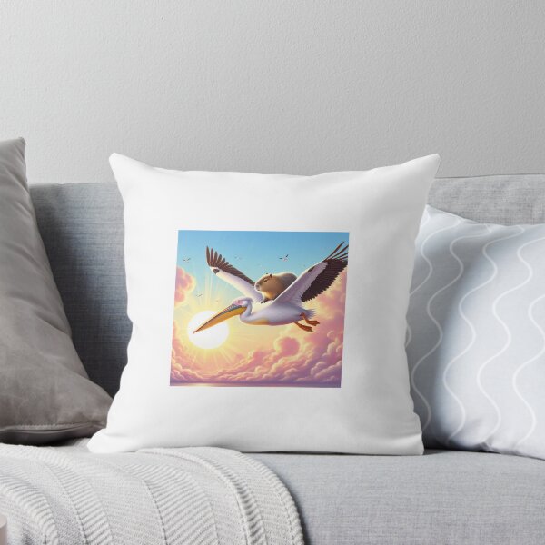 Item preview, Capy and Pelican-Rising Sun4 designed and sold by Capybara Art Lover.