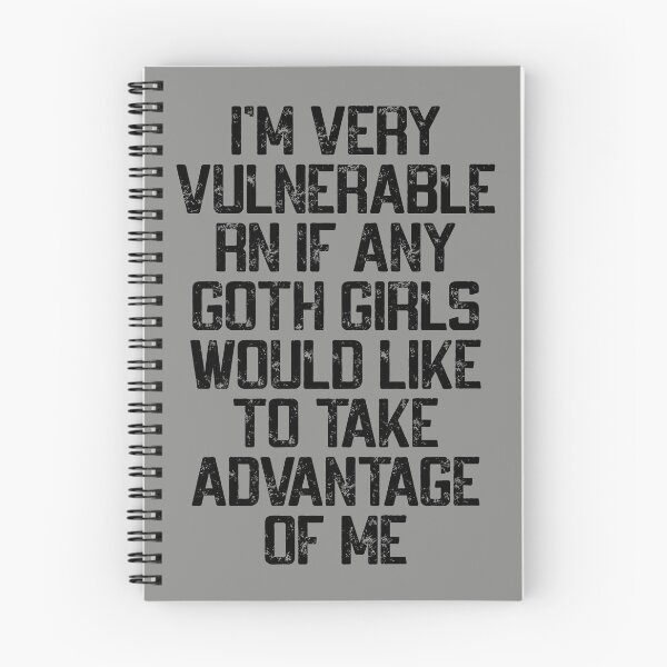 Item preview, Soy muy vulnerable Rn, cita divertida del humor de las chicas góticas designed and sold by Dapper-Art.