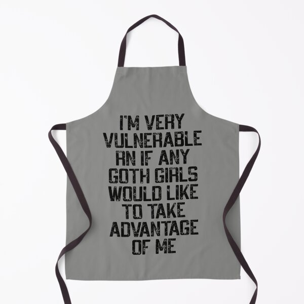 Item preview, I'm Very Vulnerable Rn, Funny Goth Girls Humor Quote designed and sold by Dapper-Art.