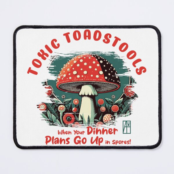 Item preview, MUSHROOMS - Toxic Toadstools: When Your Dinner Plans Go Up in Spores! - Mushroom Hunter -Toadstool designed and sold by ArtProjectShop.