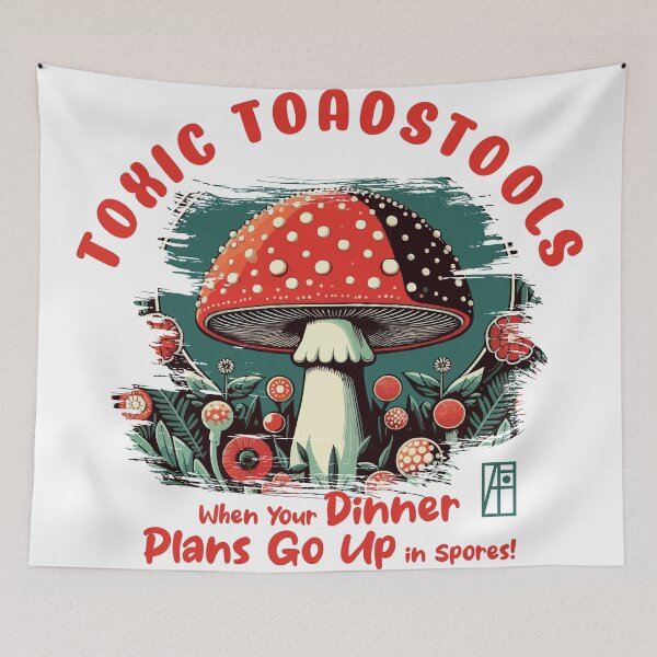 Item preview, MUSHROOMS - Toxic Toadstools: When Your Dinner Plans Go Up in Spores! - Mushroom Hunter -Toadstool designed and sold by ArtProjectShop.