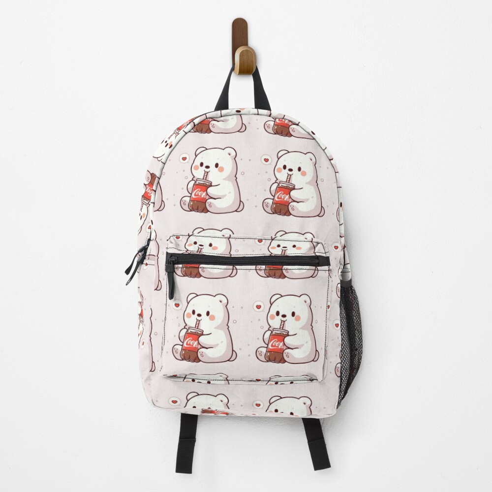 Polar Bear Drinking Coke Soda Duffle Bag
