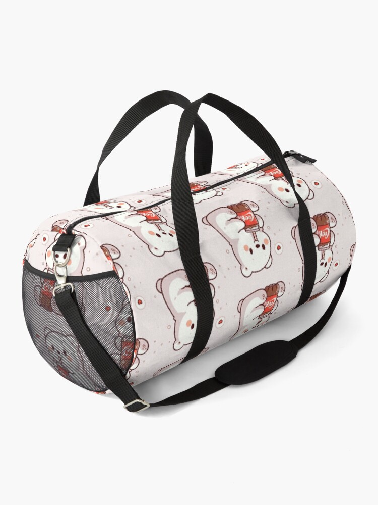 Polar Bear Drinking Coke Soda Duffle Bag