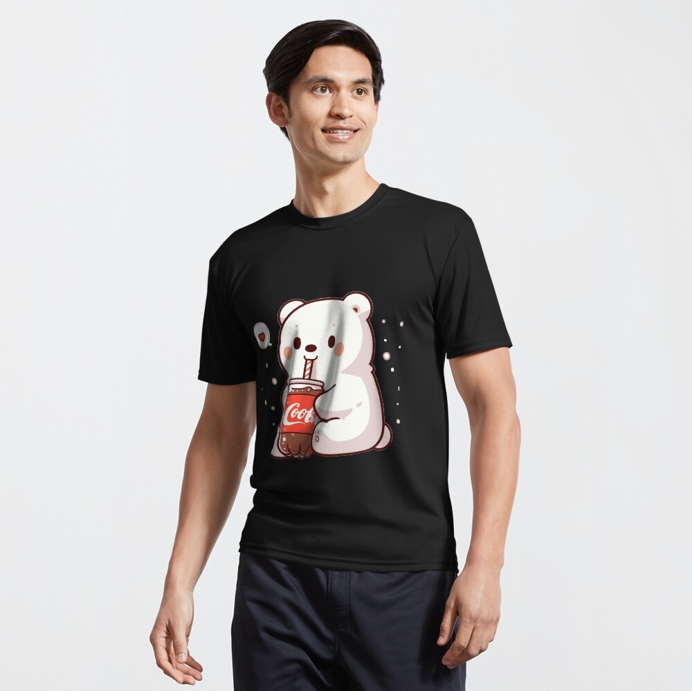 Polar Bear Drinking Coke Soda Duffle Bag