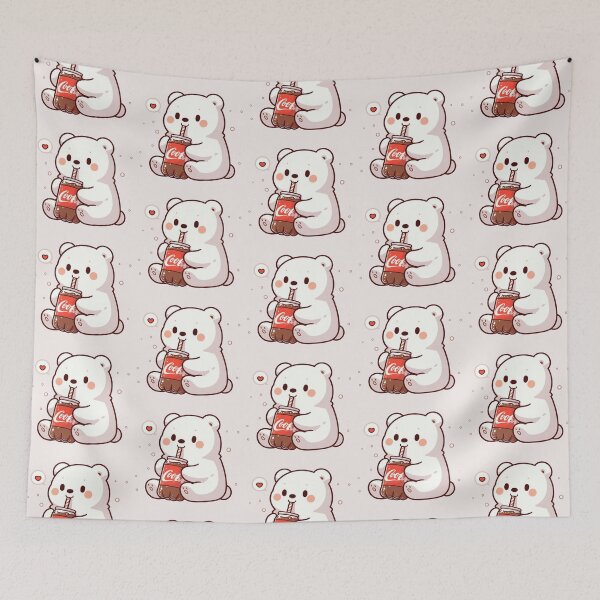 Item preview, Polar Bear Drinking Coke Soda designed and sold by LemuellTrends.