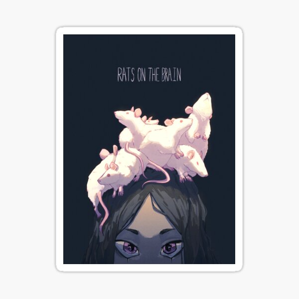 Rats on the Brain Sticker