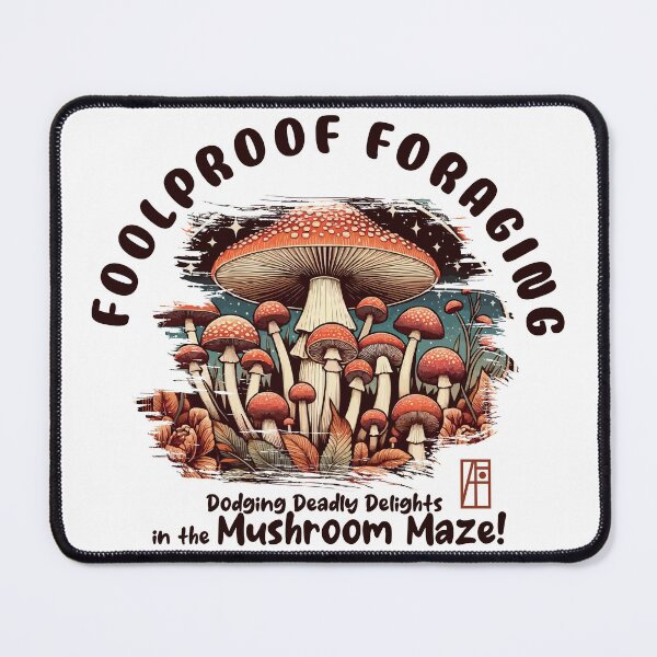 Item preview, MUSHROOMS - Foolproof Foraging: Dodging Deadly Delights in the Mushroom Maze! - Toadstool - Mushroom Hunter designed and sold by ArtProjectShop.
