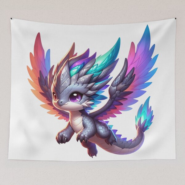 Item preview, Cute Gray Chibi Dragon designed and sold by CHIBI_POPZ.