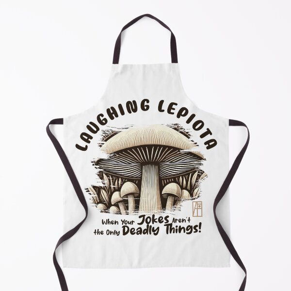 Item preview, MUSHROOMS - Laughing Lepiota: When Your Jokes Aren't the Only Deadly Things! - Mushroom Hunter -Toadstool designed and sold by ArtProjectShop.