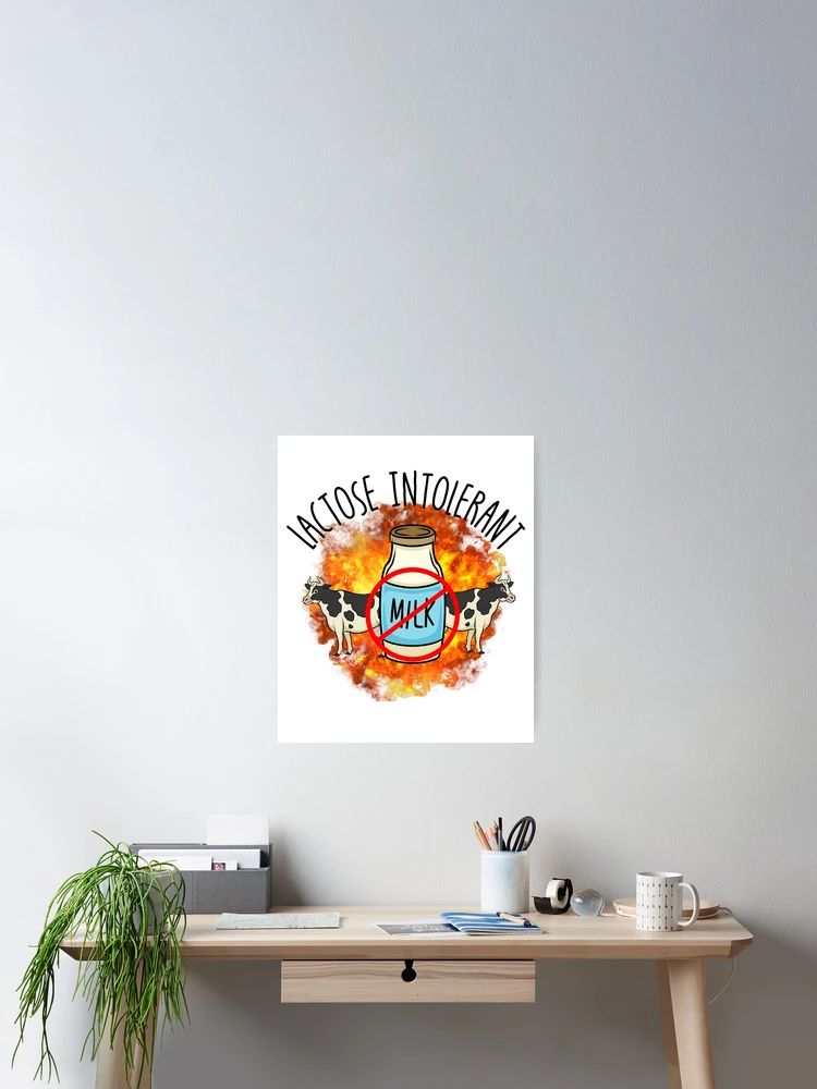 Thumbnail 2 von 3, Poster, Lactose Intolerant No Dairy Lactose Free Lactose Intolerant Gear designt und verkauft von DynamicDesign.